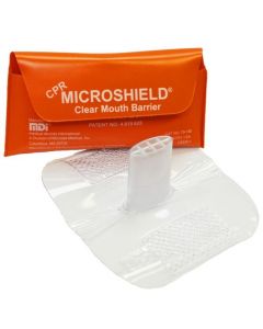CPR MICROSHIELD, MOUTH BARRIER, CLEAR MOUTH SHIELD