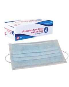 MASK, PROCEDURE, ADULT, EARLOOP DESIGN, BREATHABLE