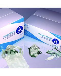 MASK, OXYGEN, ADULT,  W/ 7' TUBING, HEADSTRAP, DISPOSABLE