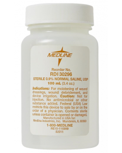 SALINE SOLUTION 100ML ST IRR 48/BX